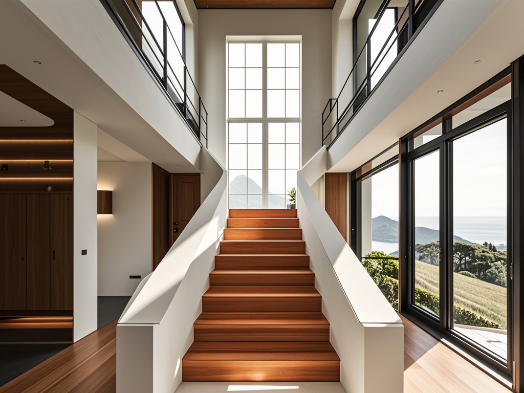 the feng shui of corridors and staircases (referring to duplexes or villas)